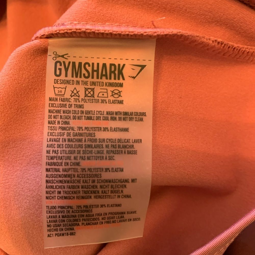 Gymshark Ruby asymmetrical Crop Top size M - Picture 4 of 6